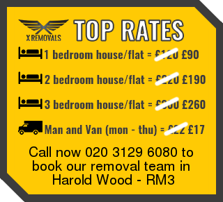 Removal rates forRM3 - Harold Wood